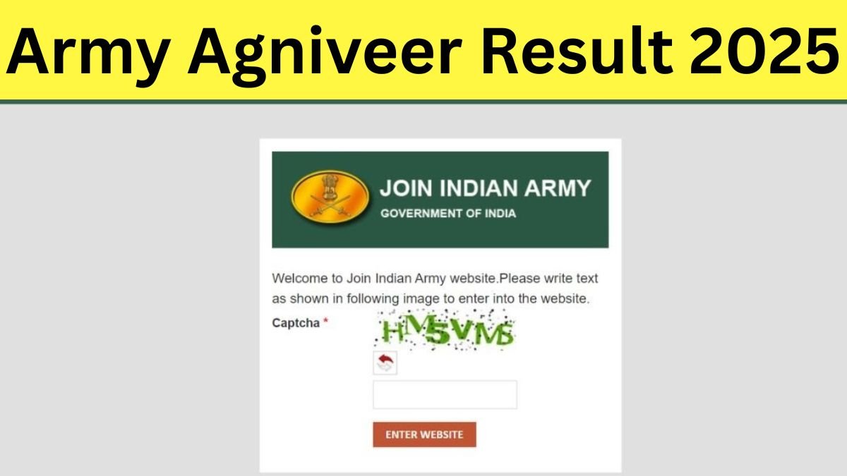 Army Agniveer Result